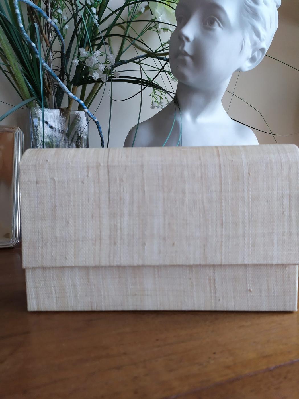 Pochette rectangle écrue